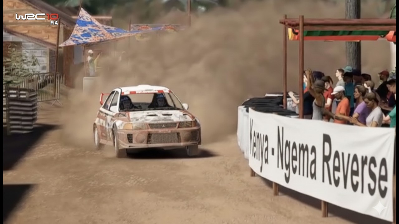 WRC 10 FIA | Mitsubishi Lancer Evo V - Kenya - Ngema Reverse | [PC Gameplay]