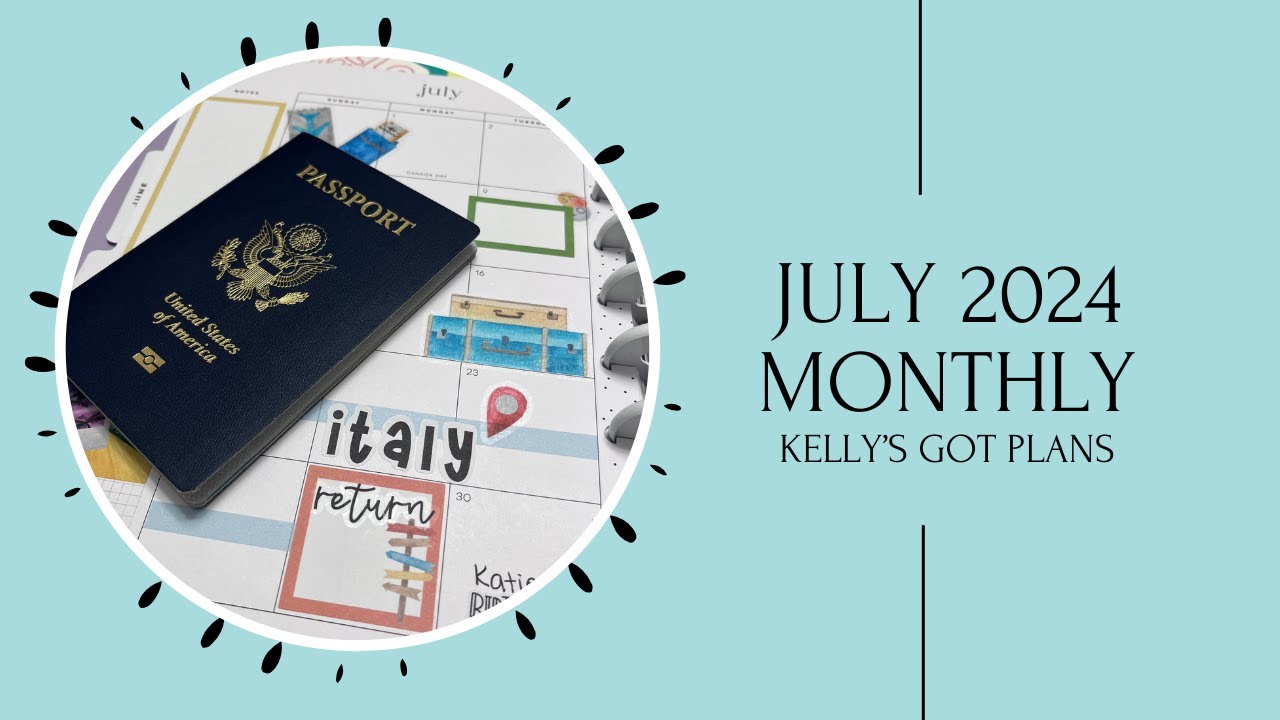 PLAN WITH ME // July Monthly // July 2024 // The Happy Planner