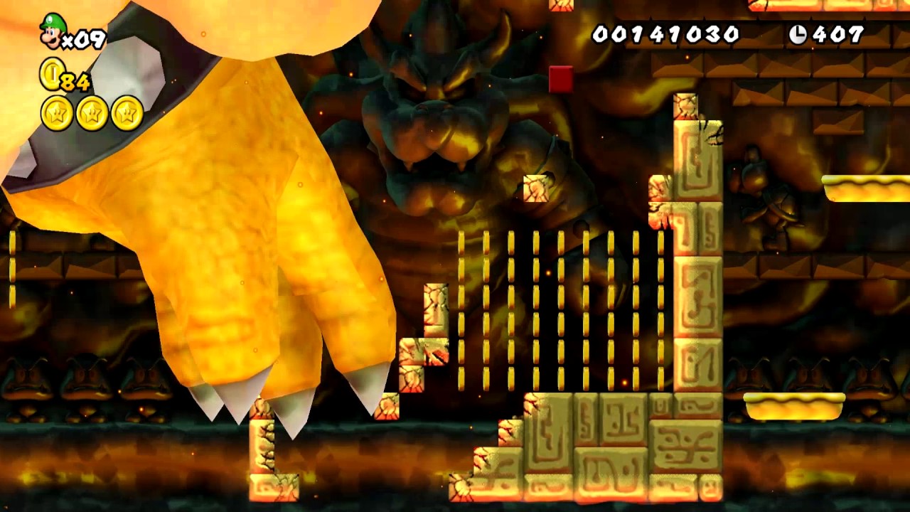 [NSMBW] ULTIMATE DISTRUCTION - Bowser 2.5x as Big