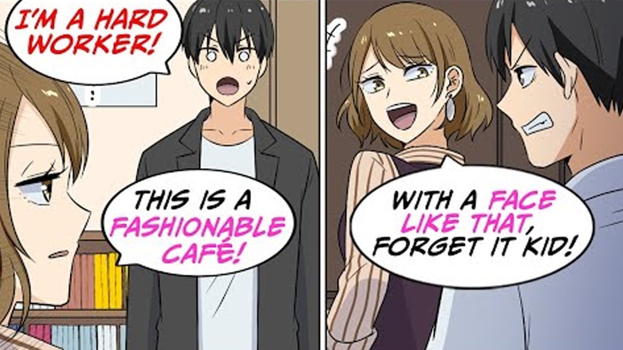 I couldn't get a job at a café because I was not good-looking enough! [Manga Dub]