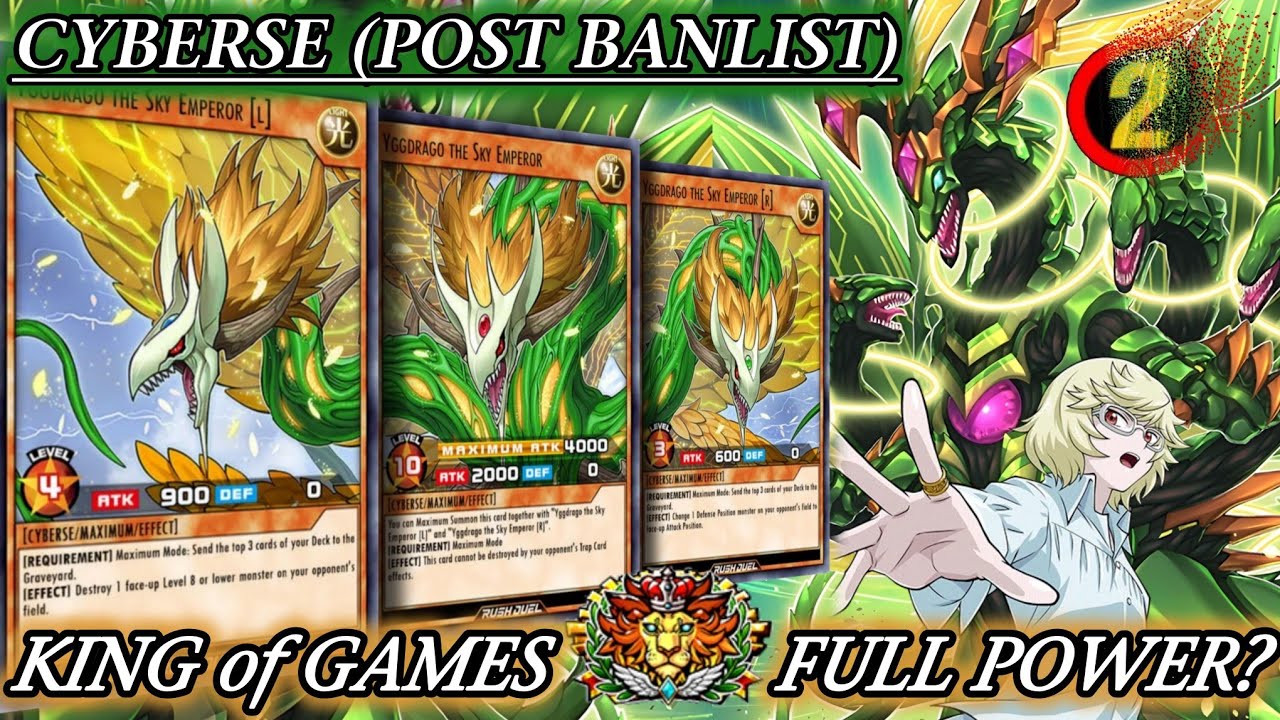 KING of GAMES: CYBERSE POST BANLIST | Can you DEFEAT my MAXIMUM SUMMON? (RUSH Duels) [DUEL LINKS]