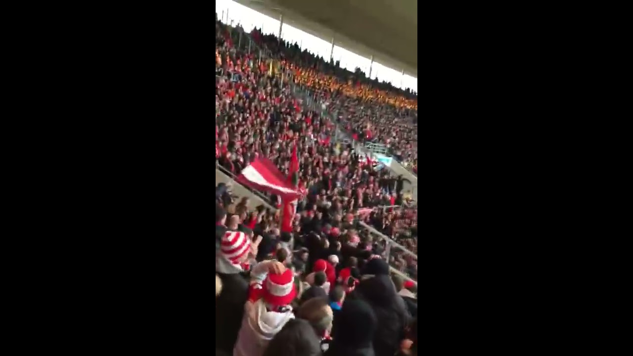 Hoffenheim - 1.FC K&ouml;ln fans singing &acute;COME ON FC&acute;