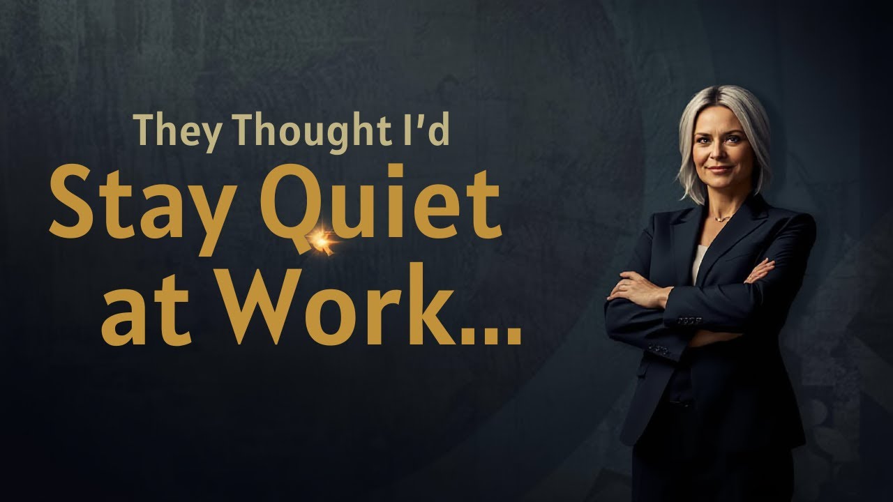 They Thought I’d Stay Quiet at Work…