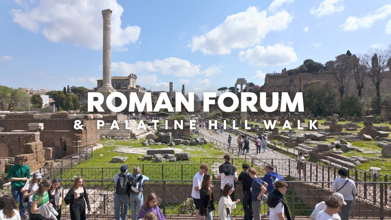 Roman Forum & Palatine Hill | Walking Tour | Rome | FPV | 4K