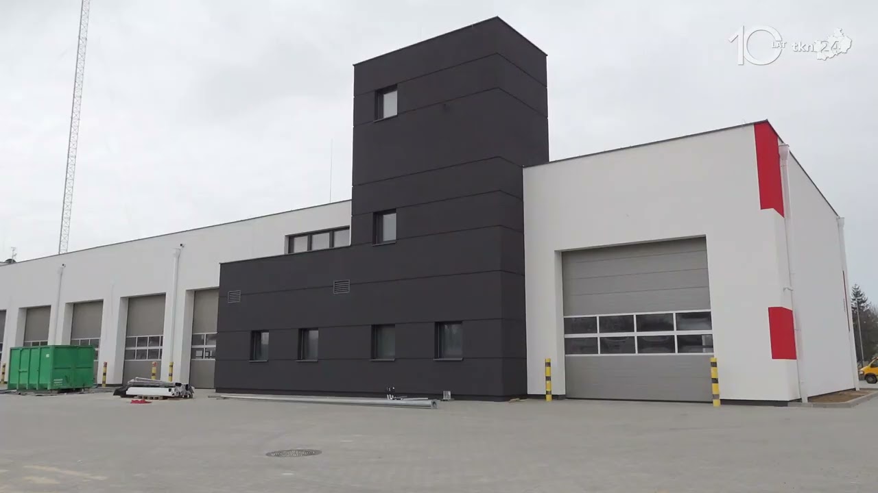 Nowa remiza Państwowej Straży Pożarnej w Końskich niemal na ukończeniu. Zajrzeliśmy na plac budowy