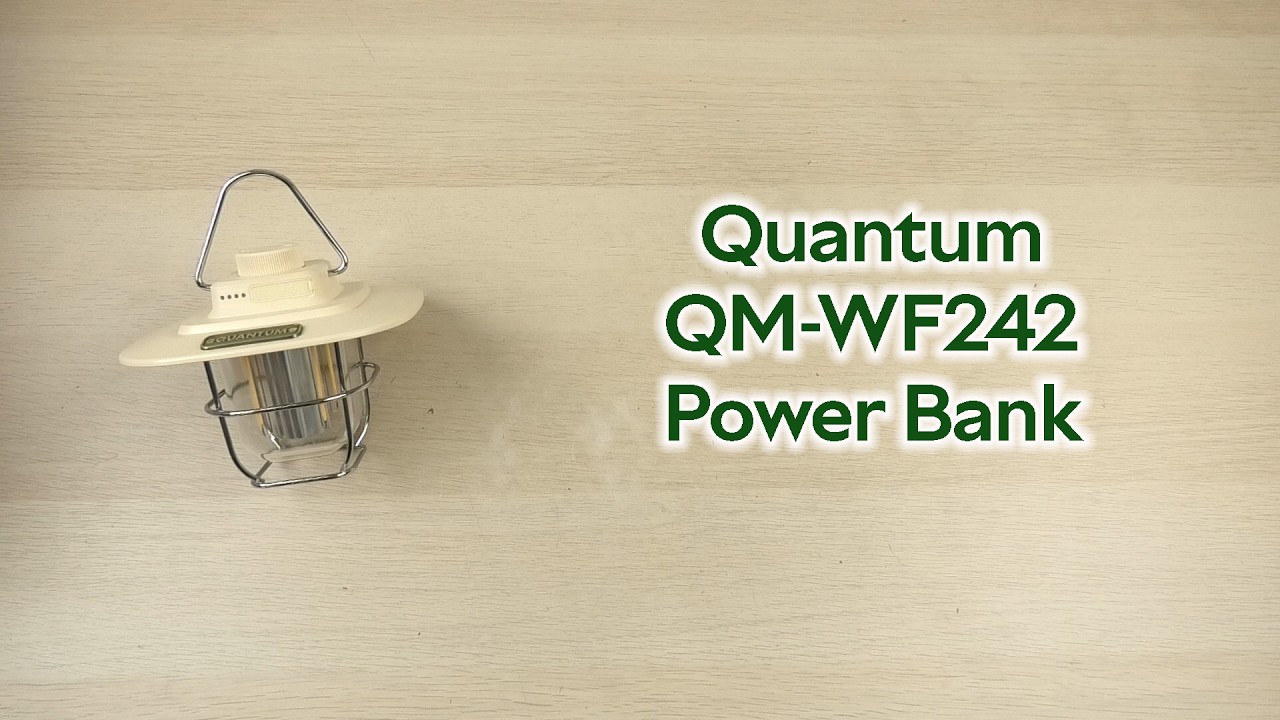 Розпаковка Quantum QM-WF242 Retro WH 4W LED Filament Type-C Power Bank