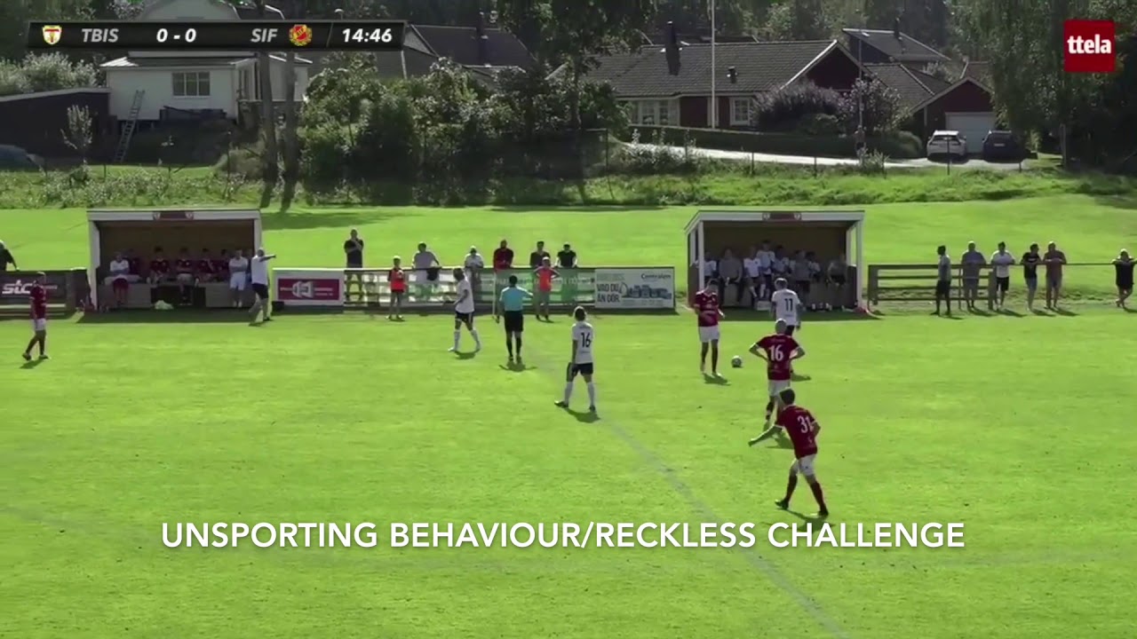 Referee situation: Reckless challenge 19