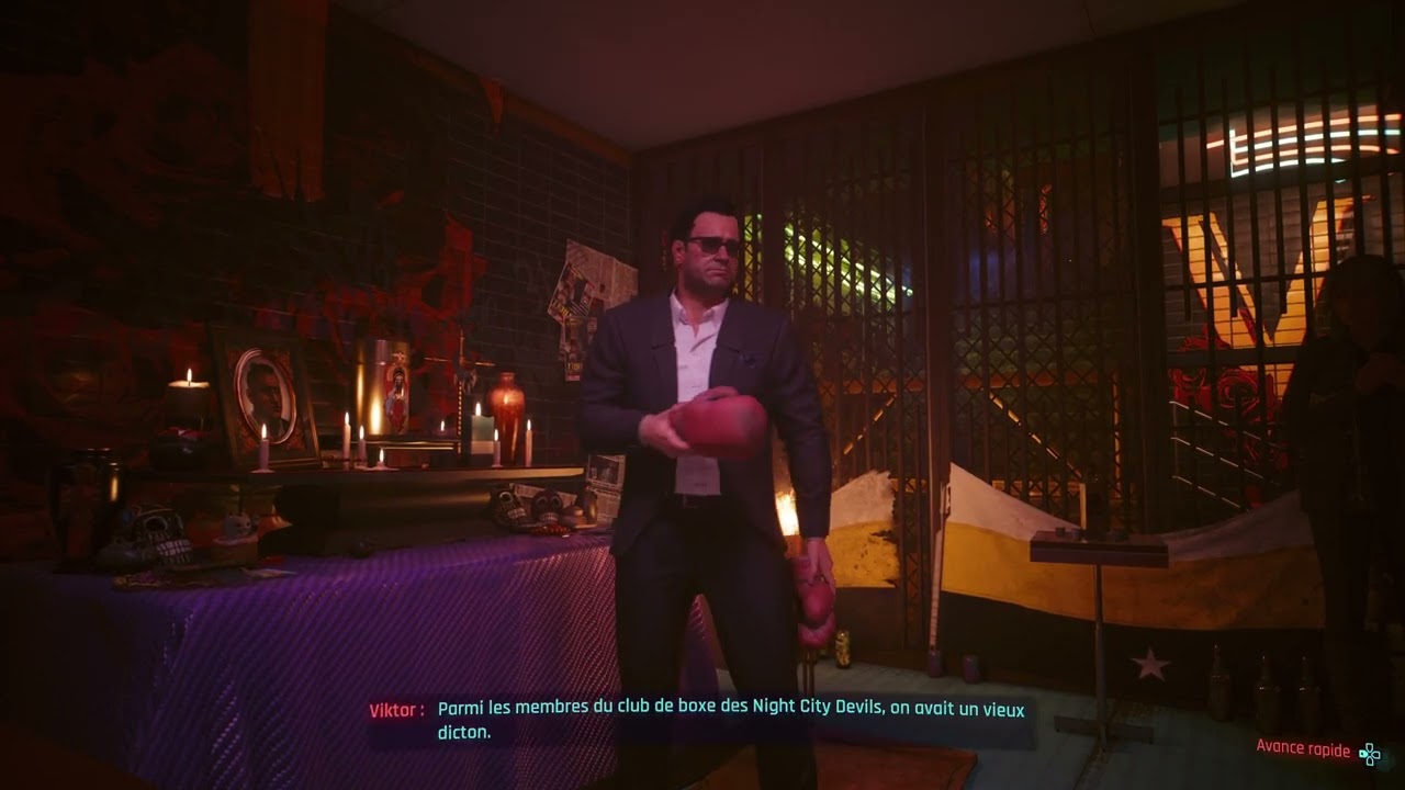 On continu l'hitoire de cyberpunk 2077 (PS5)