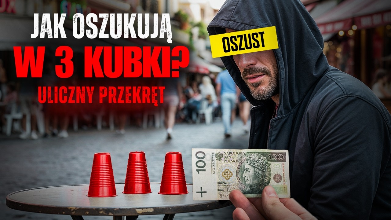 ZOBACZ TO zanim stracisz pieniądze – tak oszukują w 3 kubki! 💸 