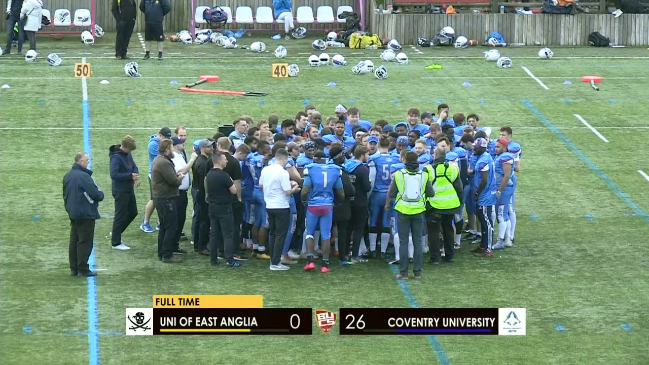 BUCS American Football Trophy Final | UEA vs Coventry