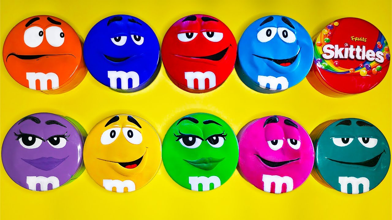 Satisfying Video | Amazing Unpacking Glossy Tins with Radiant Skittles and Sweet M&M'S Candy ASMR