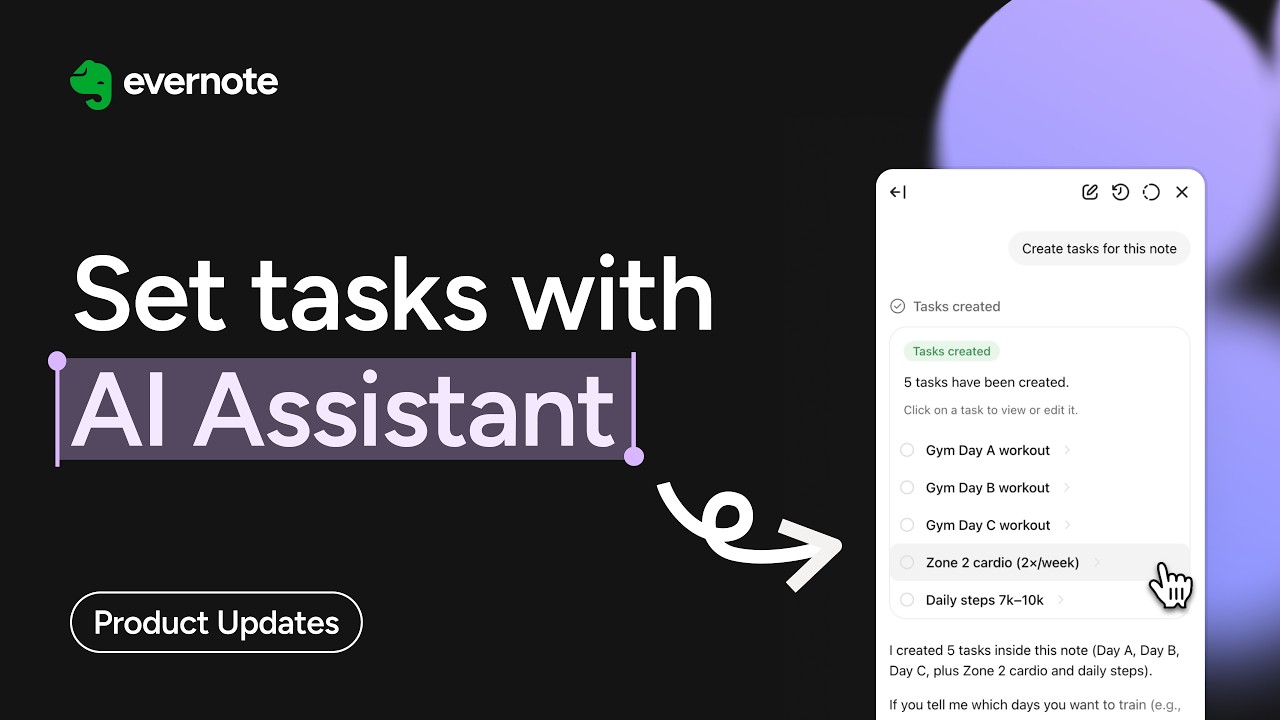 ✅&nbsp;Set and manage your tasks with AI Assistant