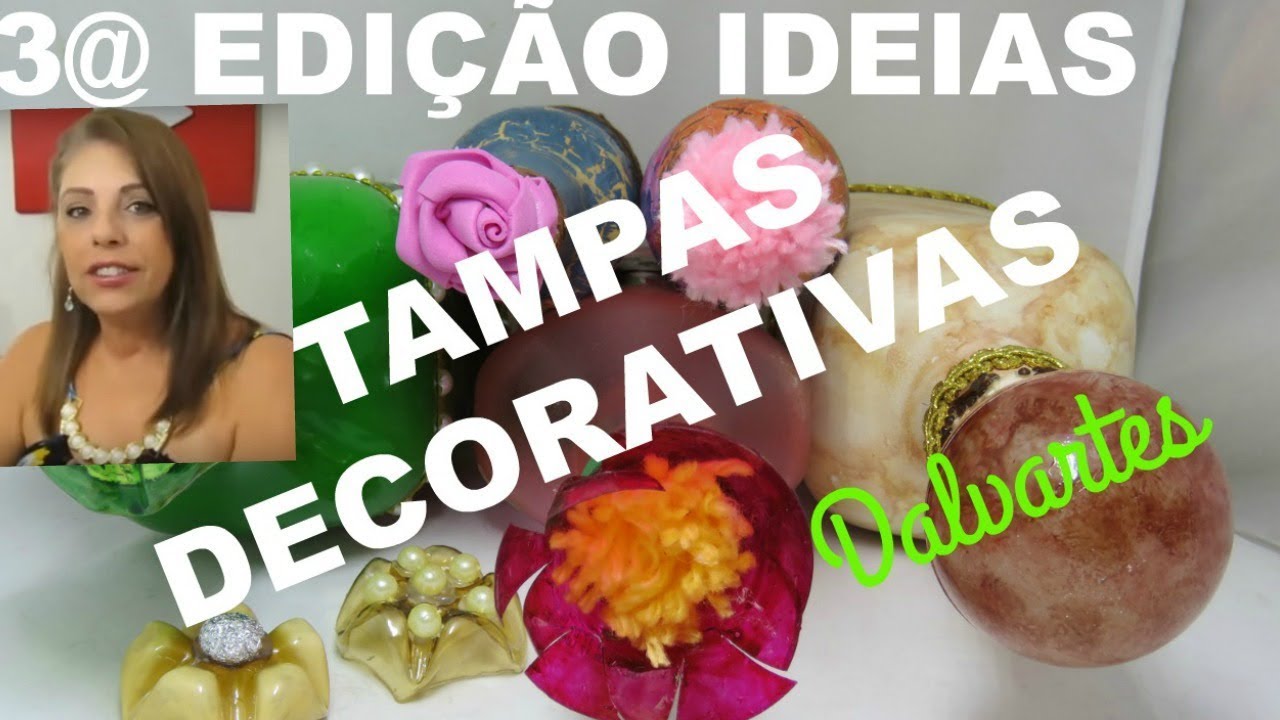 COMO FAZER TAMPAS DECORATIVAS PARA GARRAFAS . Ft Ateliê DeCoração by Flávia Martins