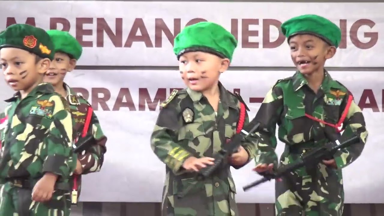 Tari Komando Latihan Pertempuran TK Cinta Hati - Jedong Cangkring