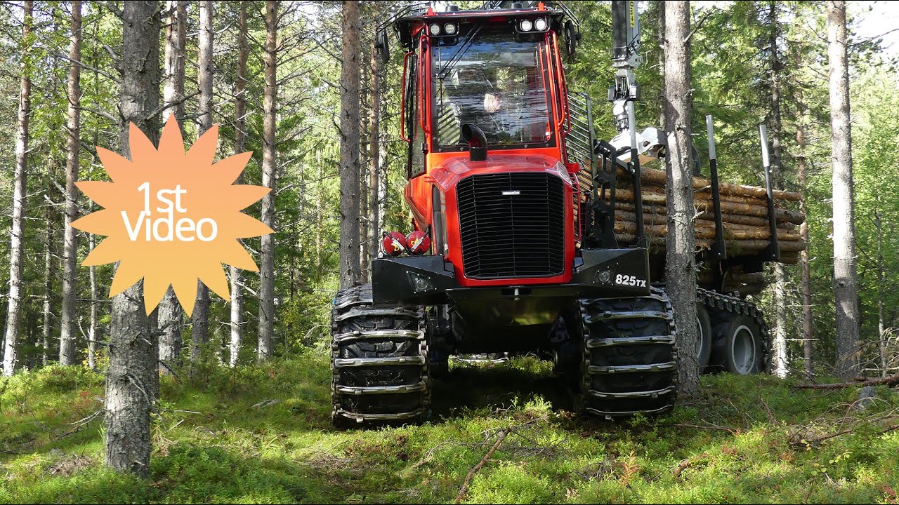 Komatsu 825TX - En genomgång av 9-tonsskotaren i gallringsskogen