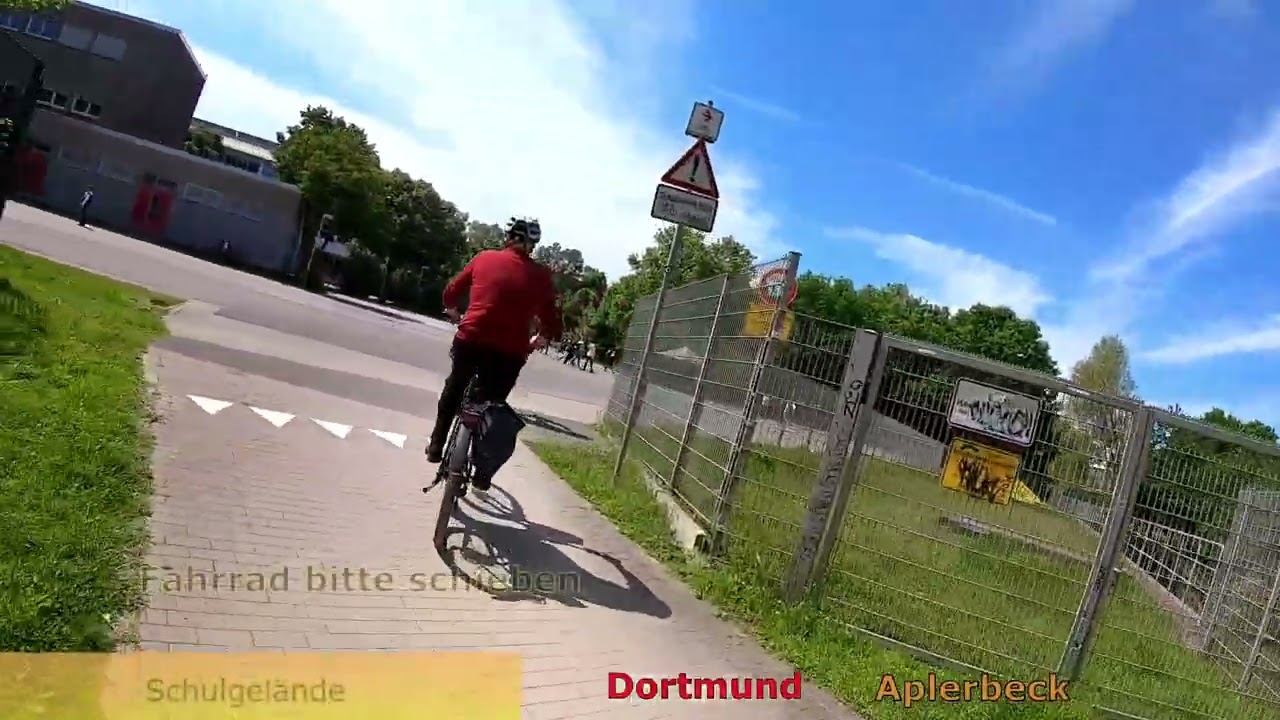 Emscher-Weg Radwandern Anfahrt von Bergkamen nach Holzwickede und auf dem Radweg bis Do - Hörde. 1/2