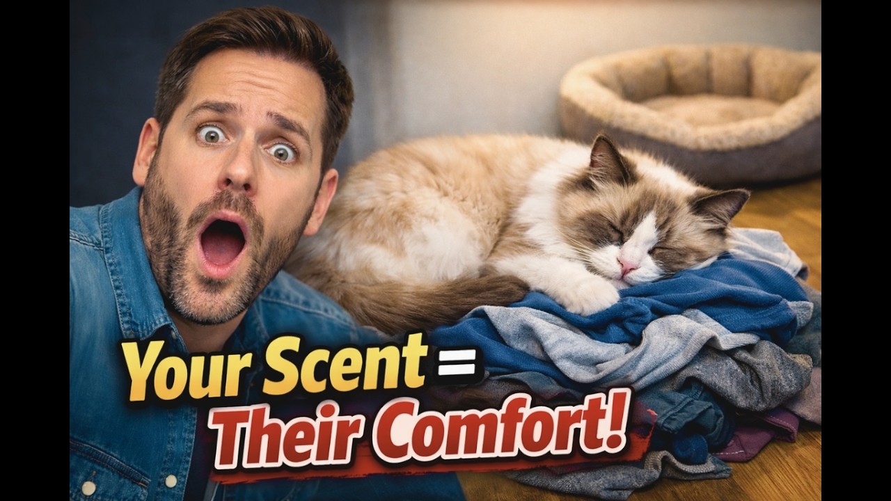 Why Your Cat Sleeps on Your Clothes....The Emotional Truth You Need to Know 💖