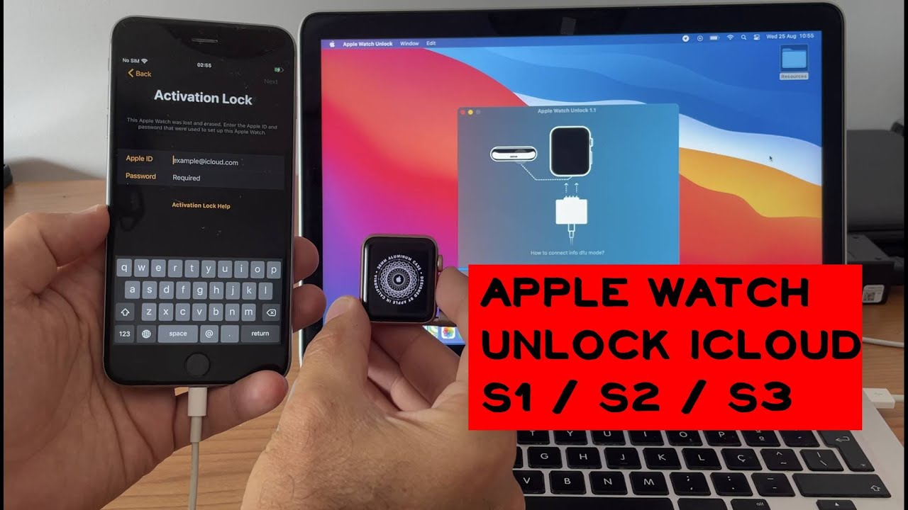 Apple Watch S1 S2 and S3 icloud unlock tool Fast and Best solution (Unlock.watch)