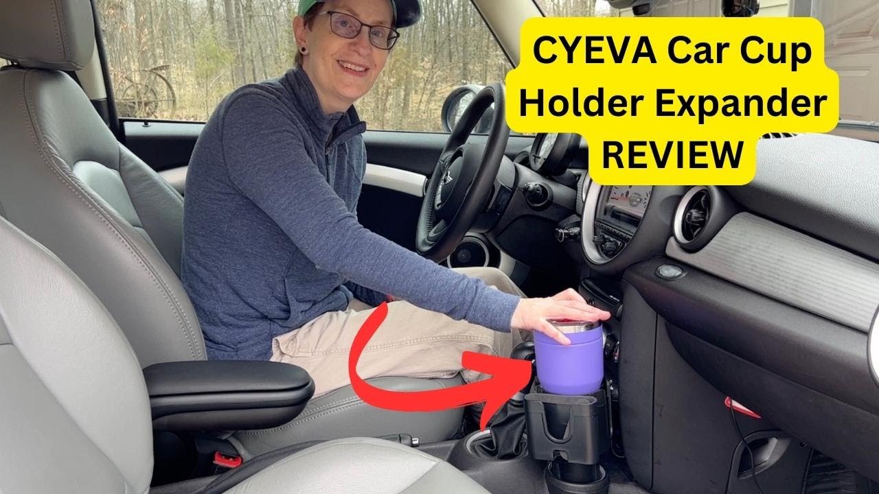 CYEVA car cup holder expander review