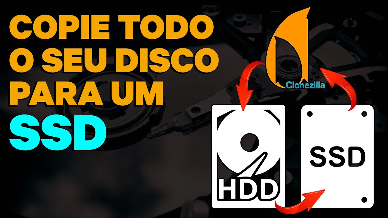 Como clonar HD ou SSD pelo CloneZilla