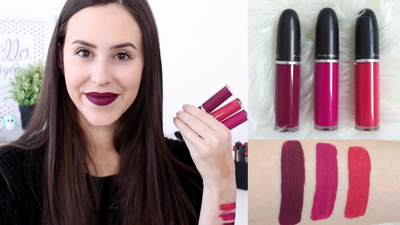 Mac Retro Matte Liquid Lipstick | Review/Lip Swatches - 10h wear