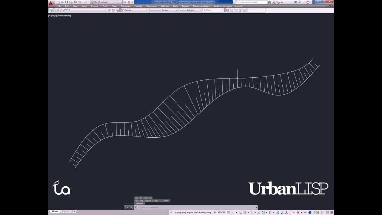 Ways to show topography in your plan drawing in AutoCAD