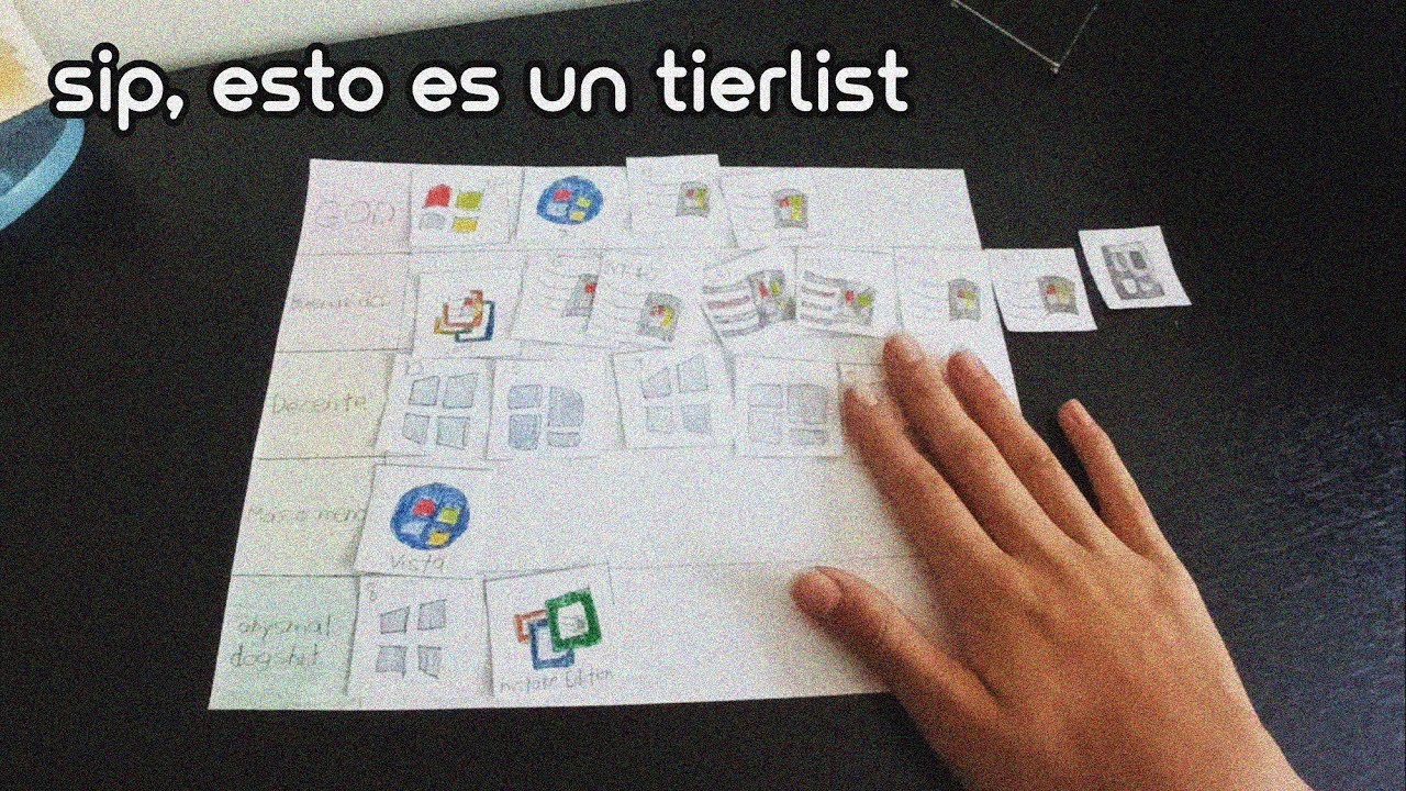 Tierlist mal hecha de TODAS las versiones de Windows XD