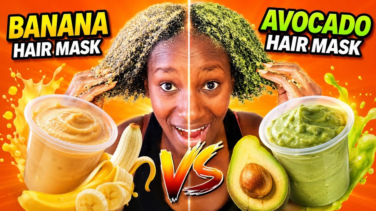 I Tested AVOCADO vs BANANA Hair Masks on 4C Hair — Which One ACTUALLY Works?