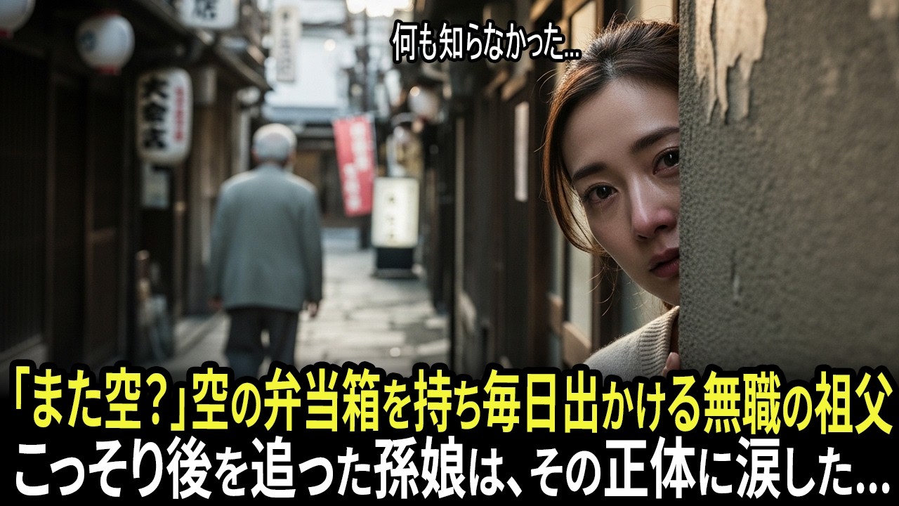 「おじいちゃん、また空っぽ？」毎日空の弁当箱を持って仕事に行く祖父。ある日、こっそり後をついて行くと涙が止まらなくなった。
