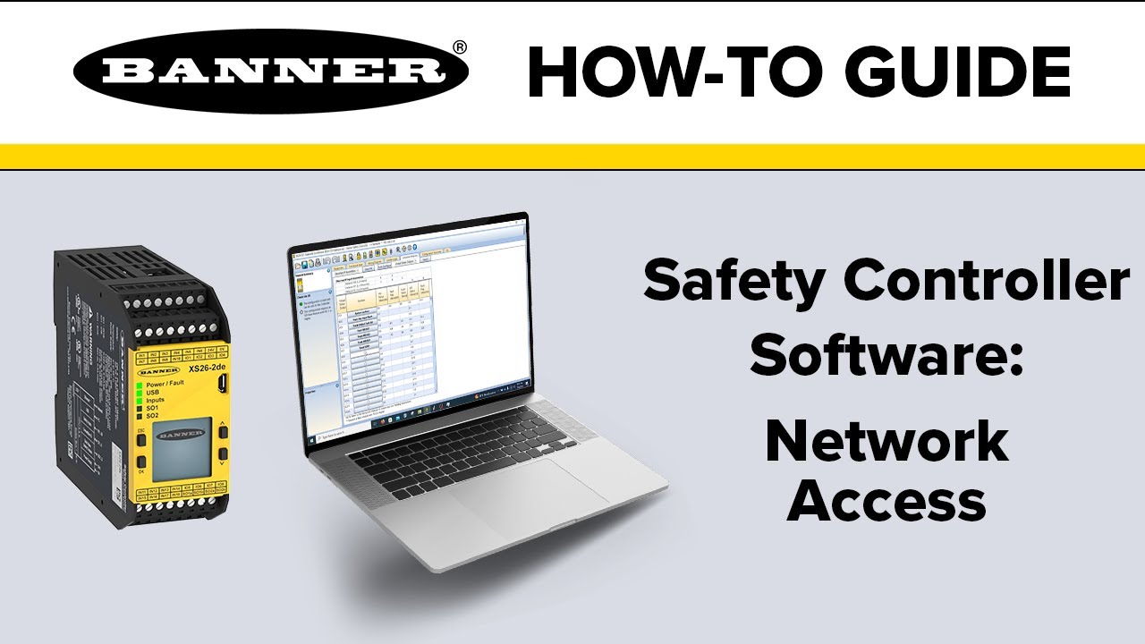 Banner Safety Controller Software: Network Access