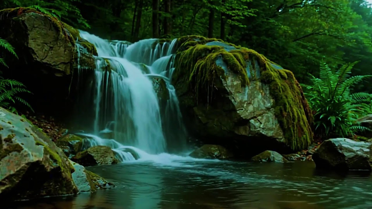 Soothing Water Stream with Birdsong Soundscape for Mental Clarity