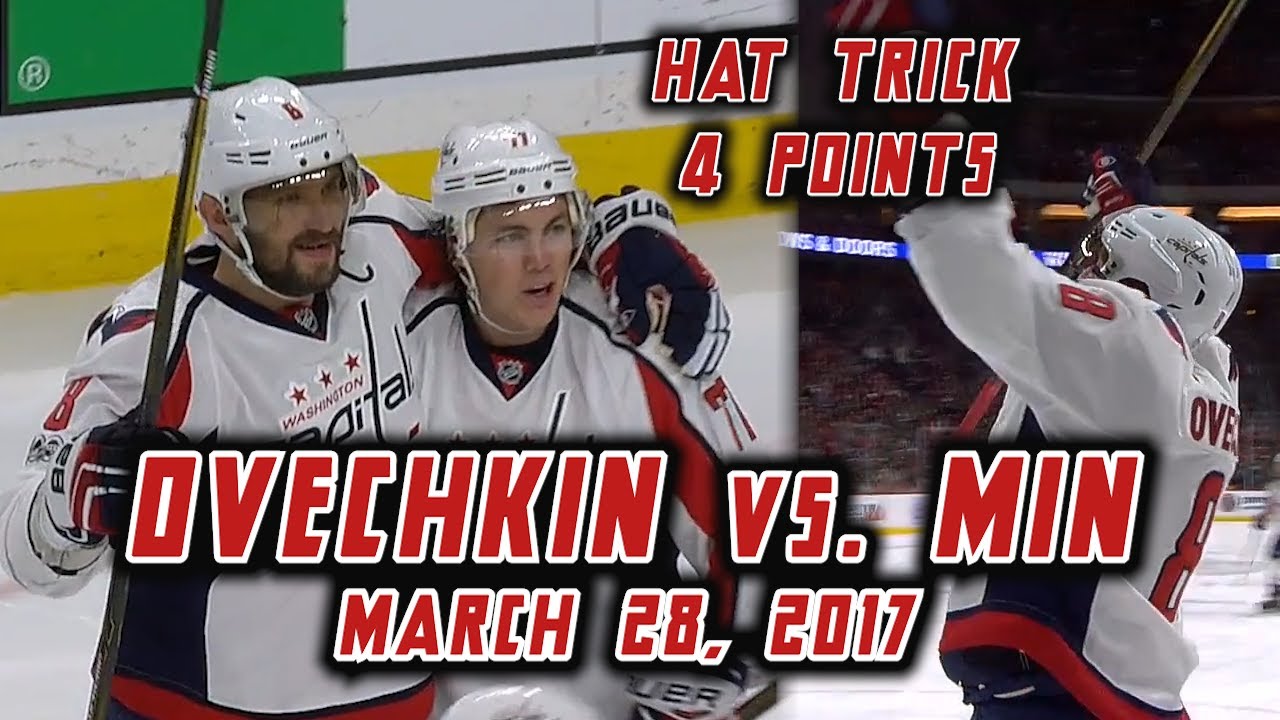 Ovechkin's Power Play Hat Trick (3/28/2017)