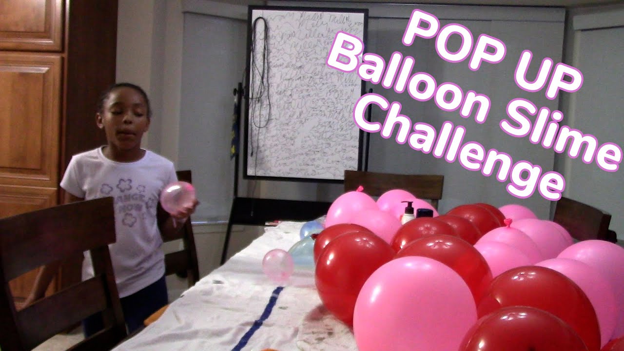 Pop UP || Balloon Slime Challenge || Yuck!!!