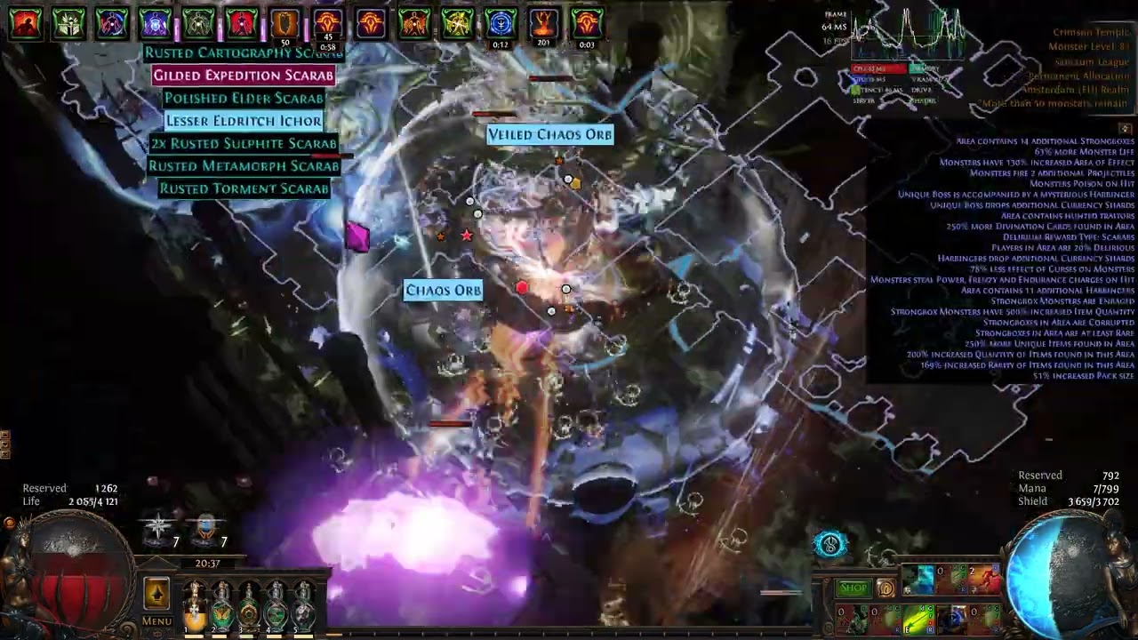 Vaal Caustic Arrow MF Occultist / 3.20 Poe Sanctum Showcase