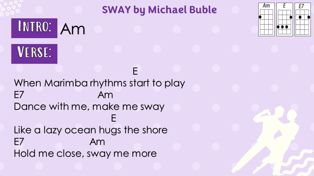 Sway -  Michael Buble (Ukulele Play Along)