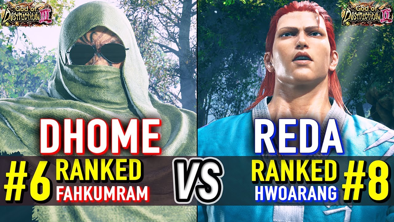 T8 🔥 DHOME50HBK (#6 Ranked Fahkumram) vs REDA (#8 Ranked Hwoarang) 🔥 Tekken 8 High Level Gameplay