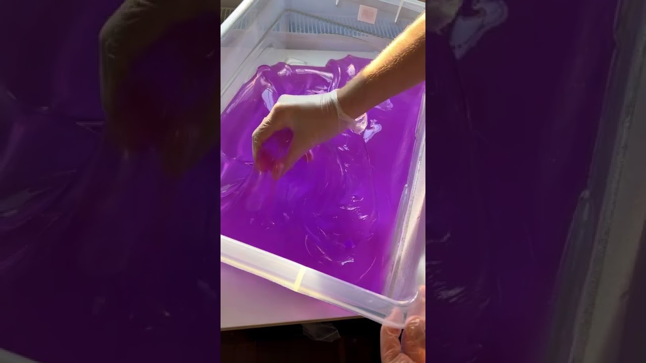 Кристально чистый фиолетовый #слайм 💕