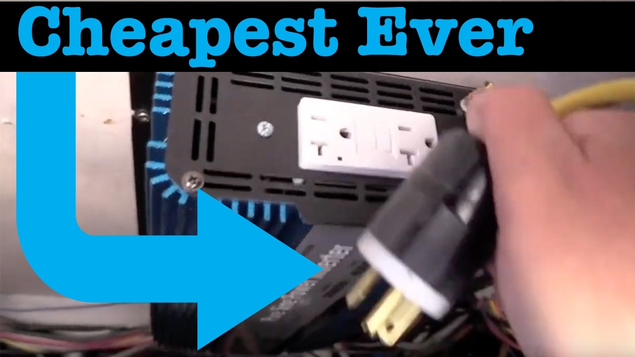 How to PLUG 30AMP RV directly into inverter - No transfer switch