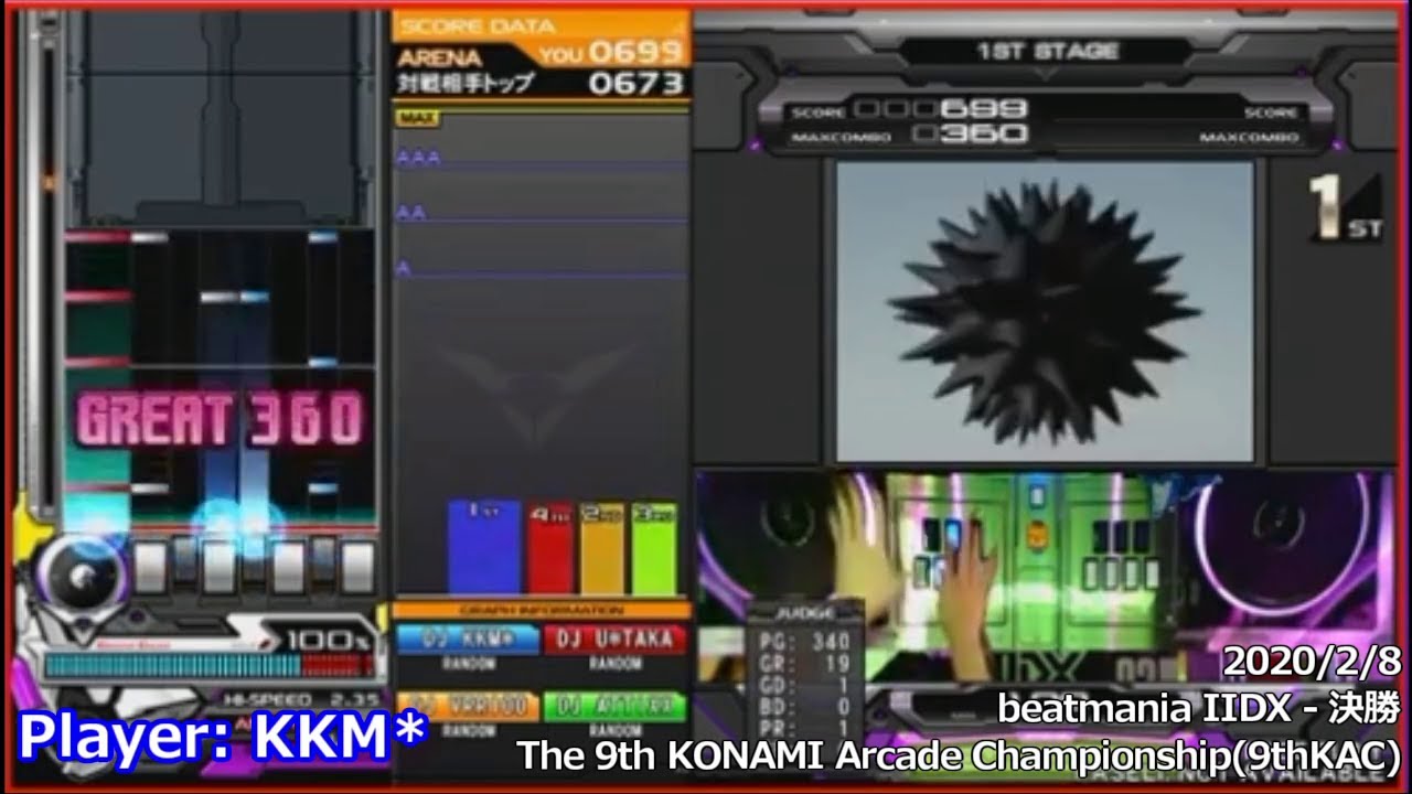 9thKAC beatmania IIDX 決勝(KKM*さん) 抜粋
