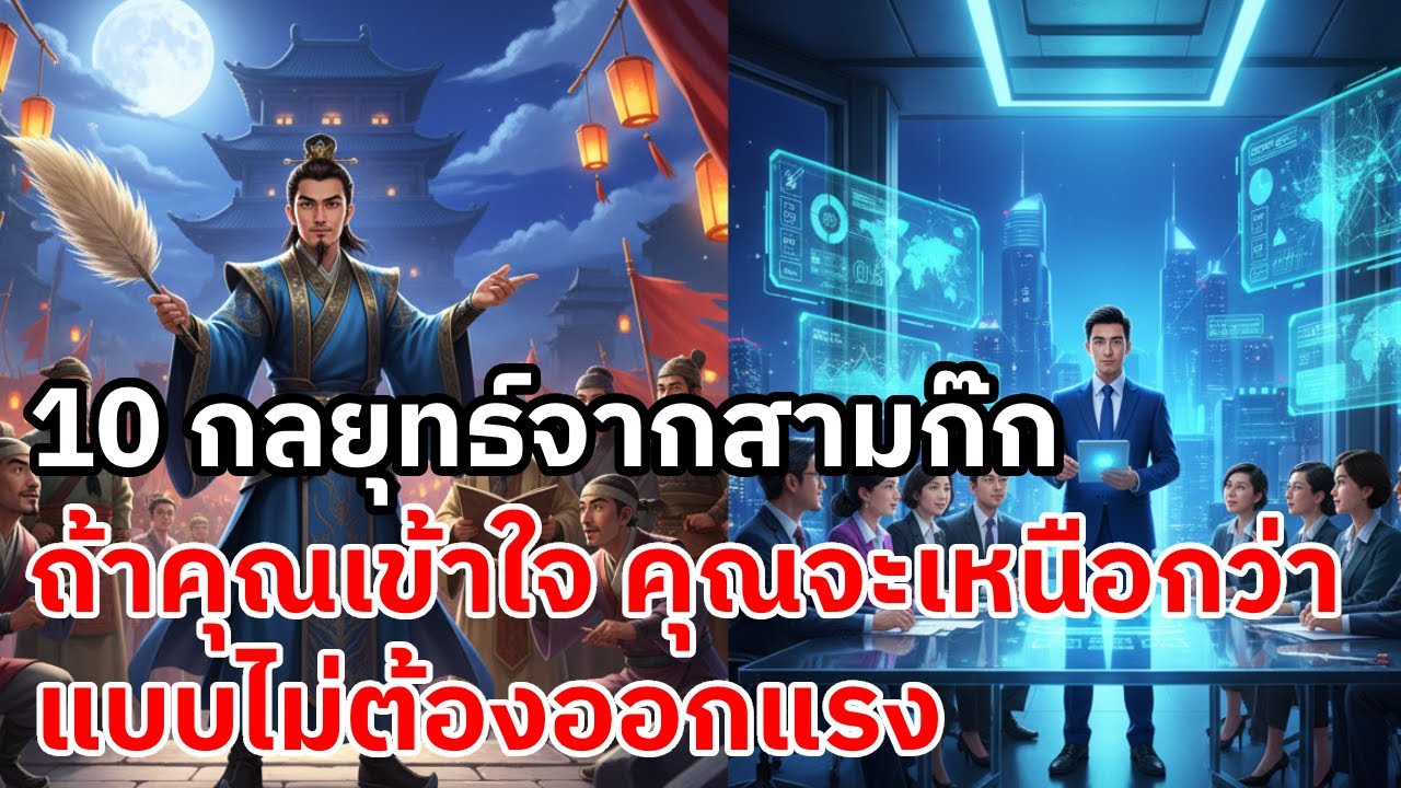 10 กลยุทธ์ที่คนไม่พูด แต่ขงเบ้งใช้ชนะทุกเกม | กลยุทธ์จากสามก๊ก
