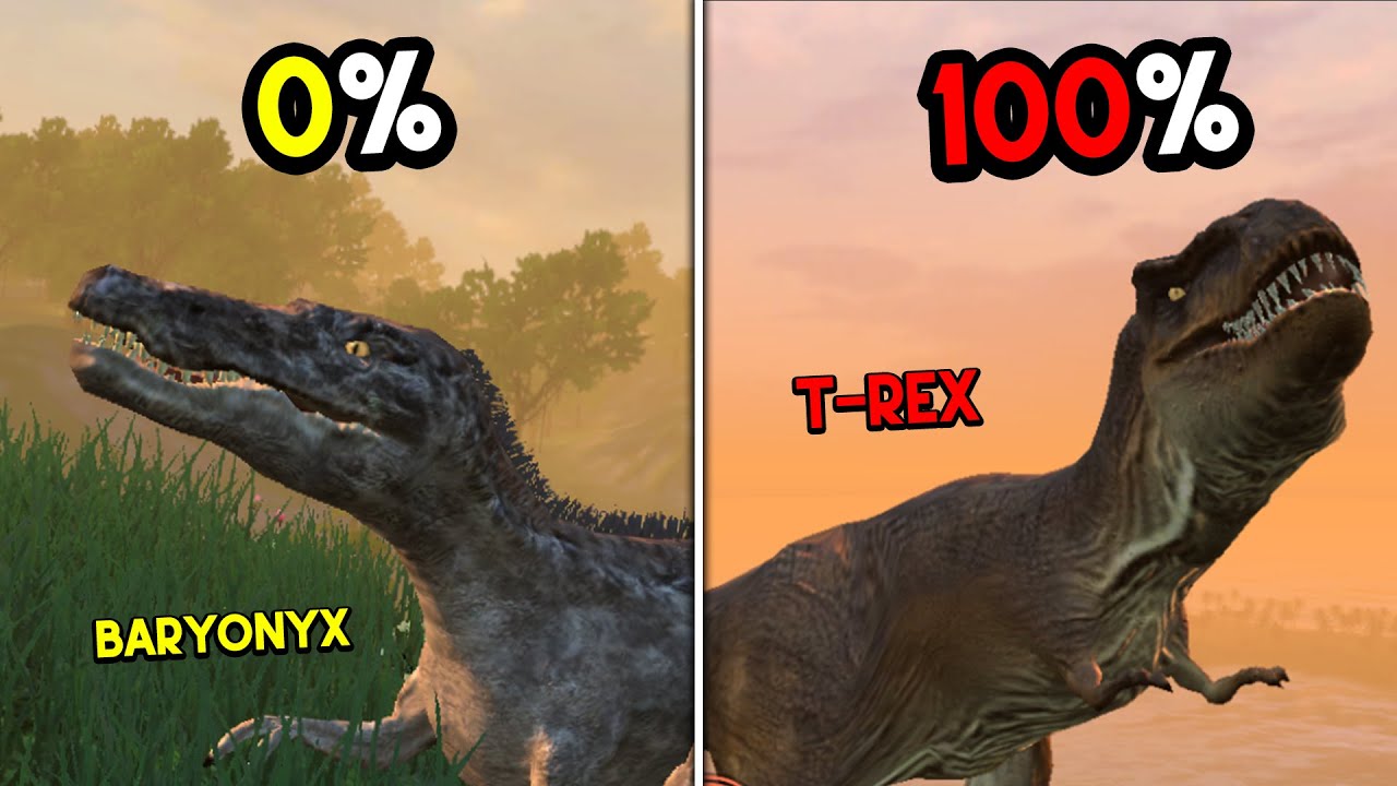 Gue Jadi BARYONYX Sampai Dapat T-REX PEMBANTAI... Jurassic Clash