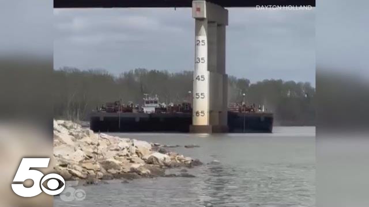 Barge strikes bridge in Oklahoma