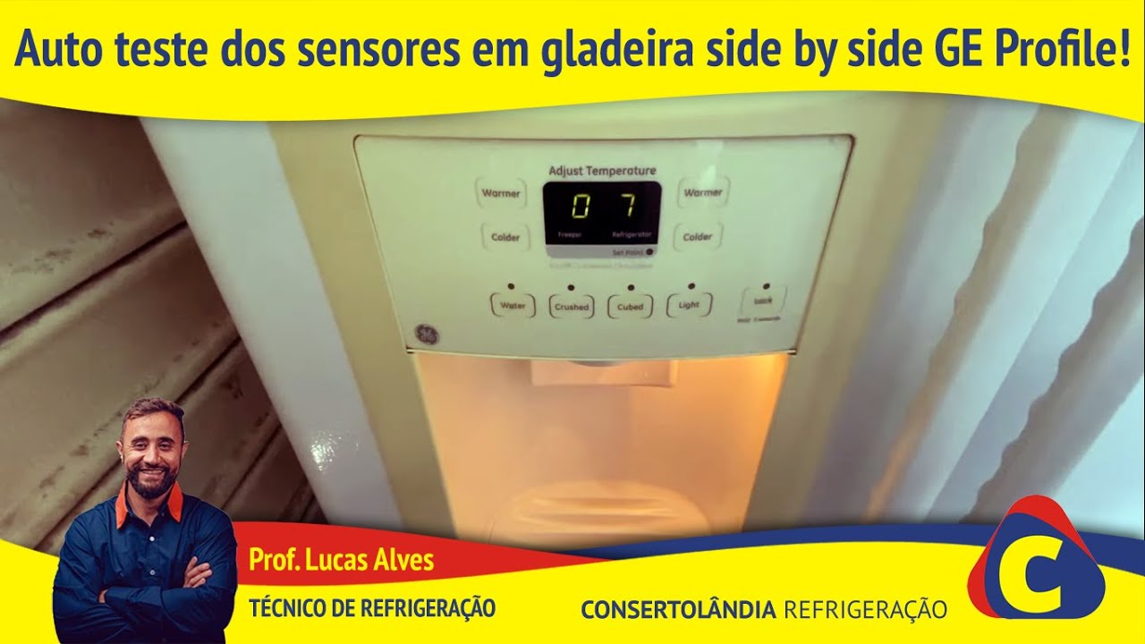 Auto teste side by side GE Profile! Testando todos os sensores