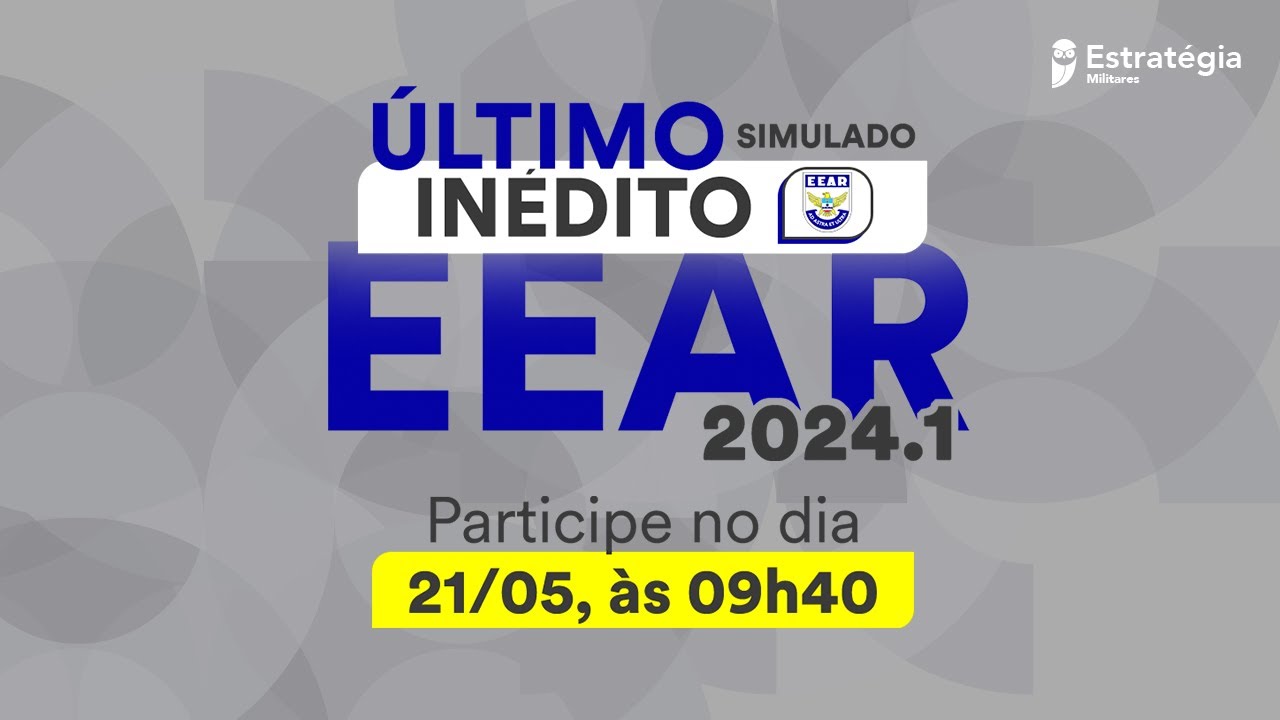 Correção Último Simulado Inédito EEAR 2024.1