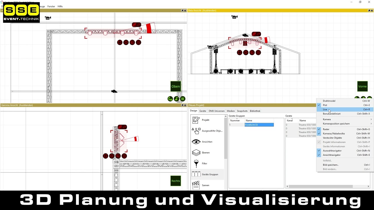 3D Planung/ Eventplanung