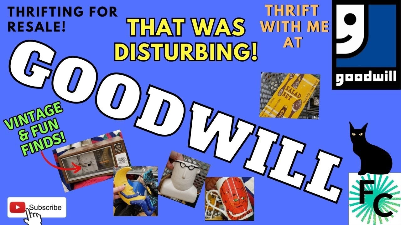 THAT WAS DISTURBING! Thrift With Me at Goodwill #thrifting #vintage #decor #haul