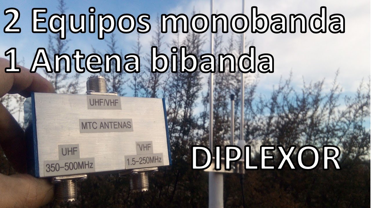 &iquest;Como conectar una antena bibanda a dos equipos monobanda? - Prueba de Diplexor y mediciones