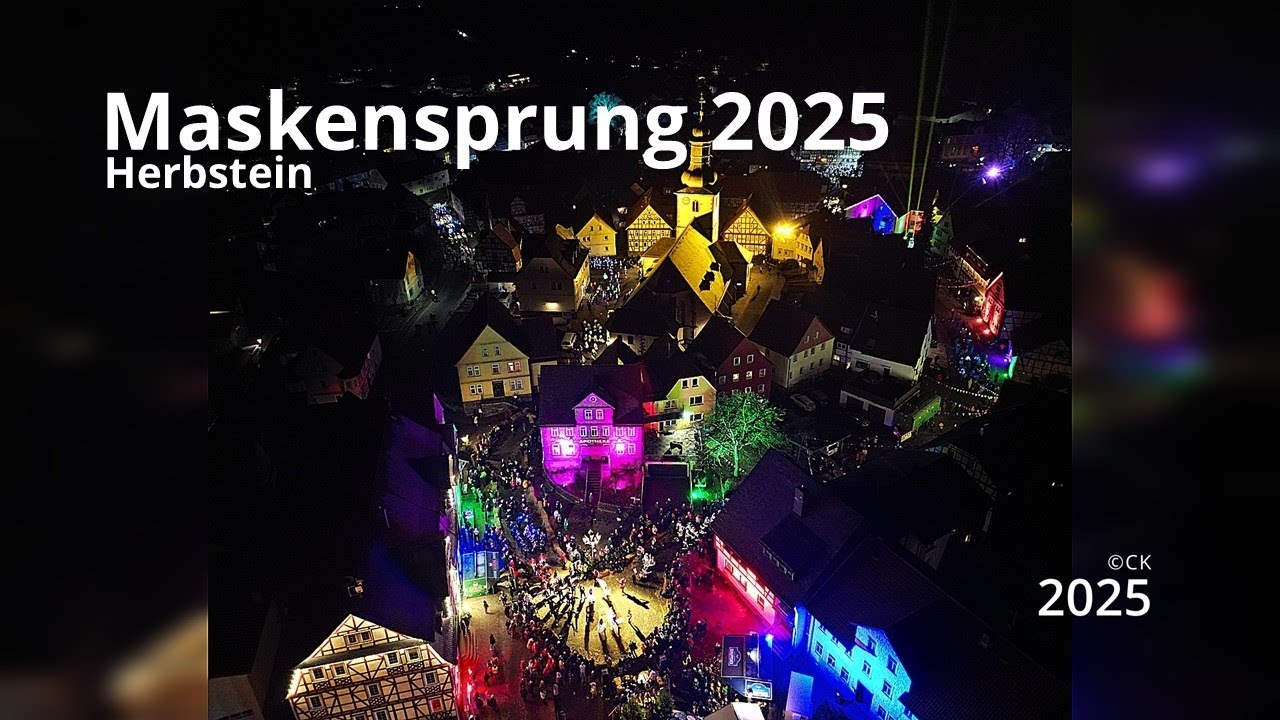 TRADITION | 🎭 Herbstein 2025: Der legend&auml;re Maskensprung | Epische Einblicke von oben