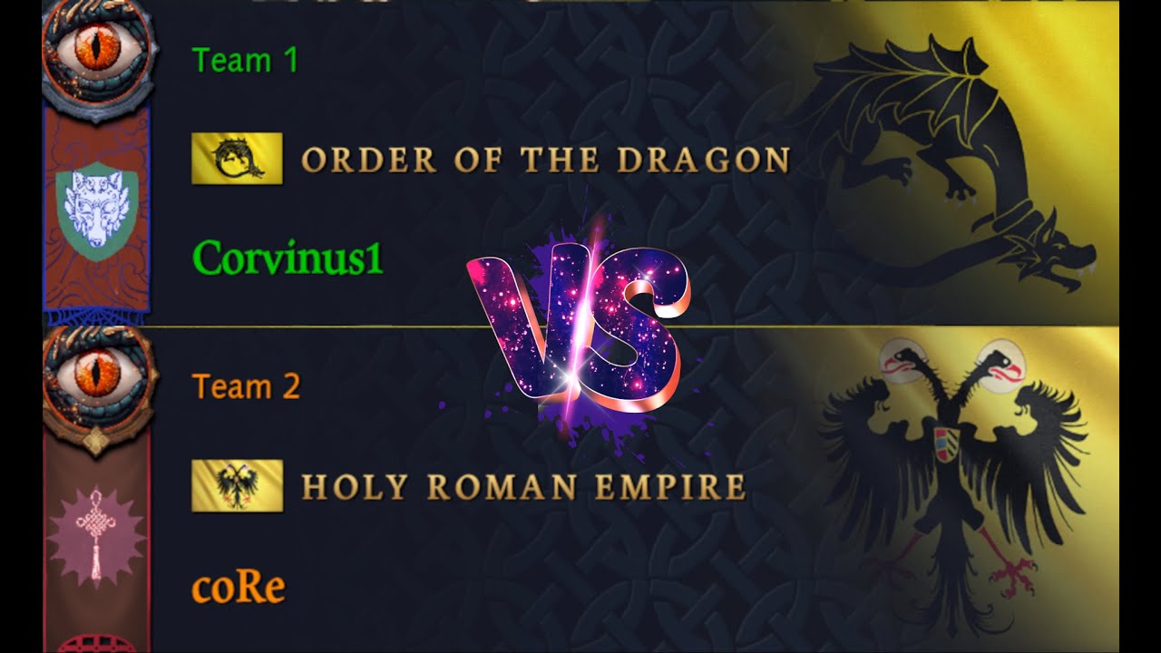 (AoE4 Order of the Dragon vs Holy Roman Empire)  Corvinus1 vs coRe