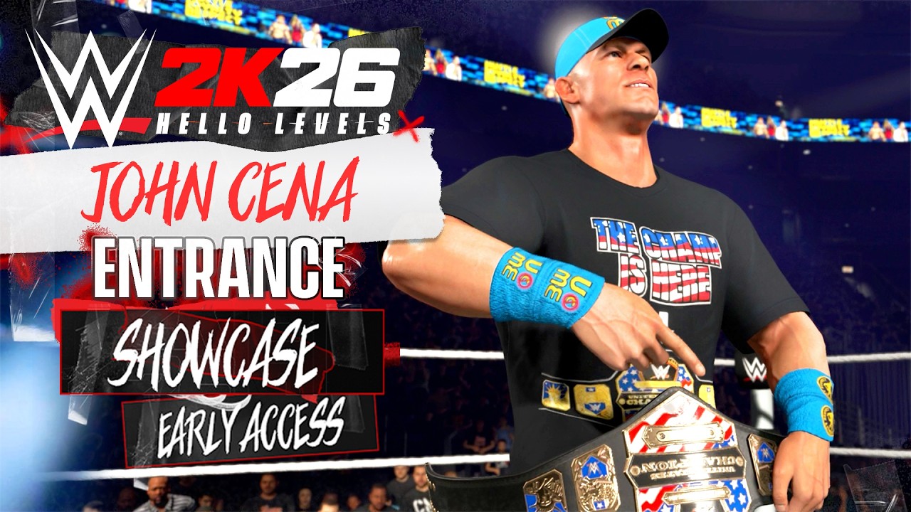Выходы Джона Сины на ринг в WWE 2K26 Showcase — выступление на Raw 2015.